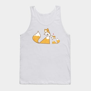 cute foxes - mother and child Tank Top